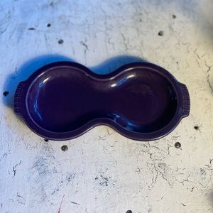 Purple Fiesta Ware sugar& creamer Caddy Only